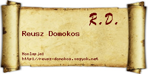 Reusz Domokos névjegykártya